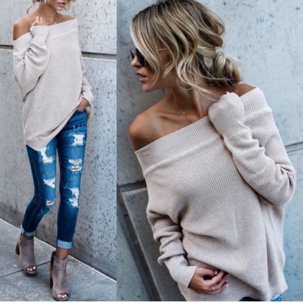TILLIE MAE | OFF THE SHOULDER SWEATER🌹 - Picture 2 of 2